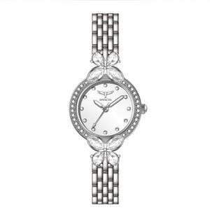 Invicta Women's Silver Watch with Crystal Details